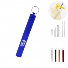 Portable Telescopic Stainless Steel Straw Kit